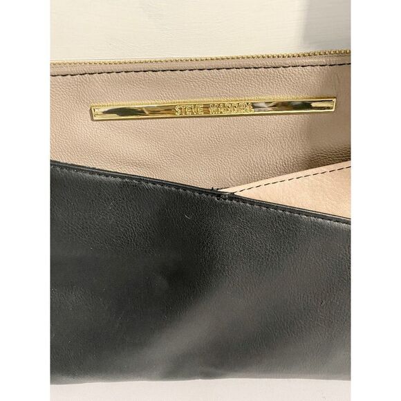 Steve Madden Women's Wrist Strap Clutch Bag Black, Pink and Tan - Picture 5 of 13